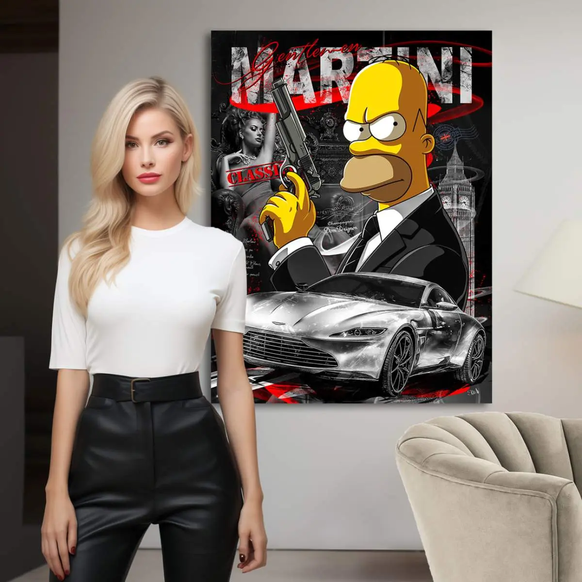 Pop Art Wandbild Kunstgestalten24 Pop Art Wandbild Kunstgestalten24