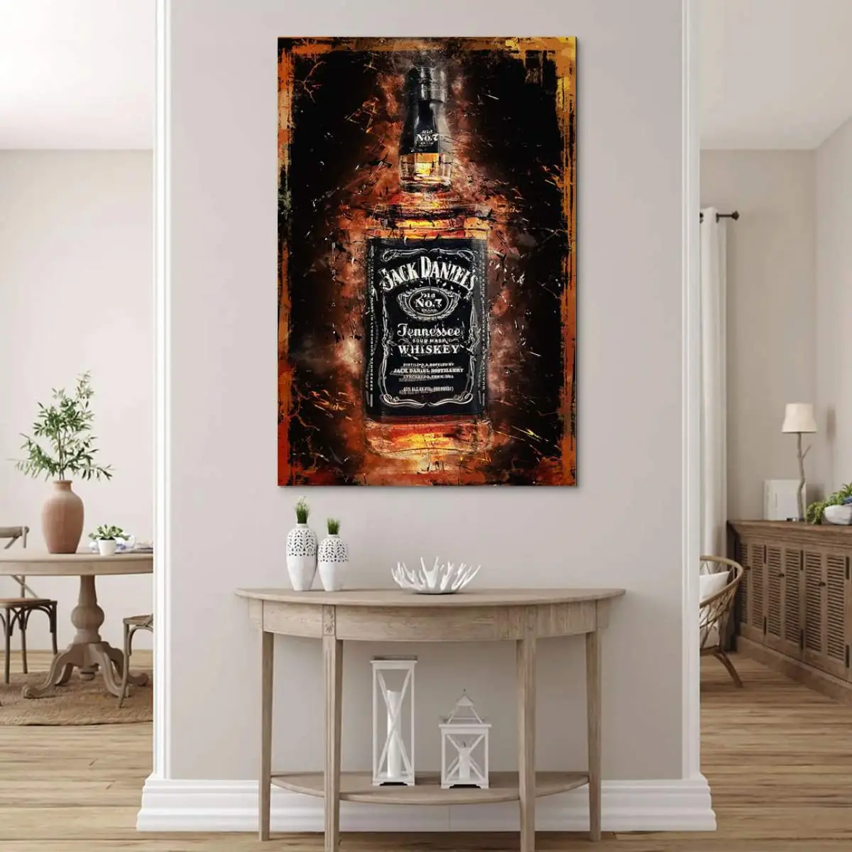 Wandbild Leinwandbild Jack Wihskey Modern Abstrakt Wandbild Leinwandbild Jack Wihskey Modern Abstrakt