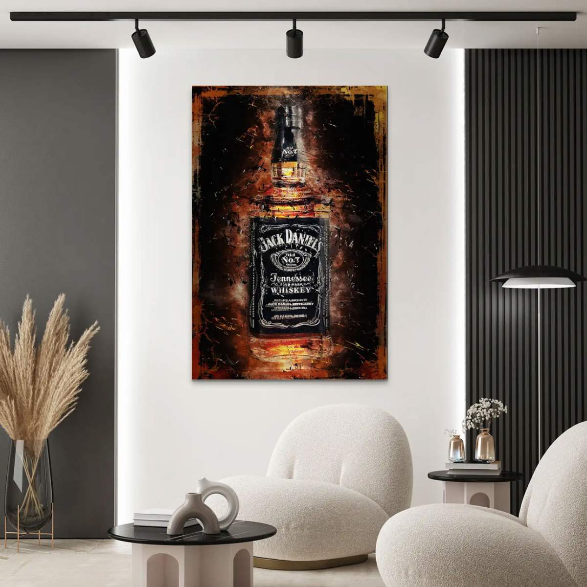 Wandbild Leinwandbild Jack Wihskey Modern Abstrakt