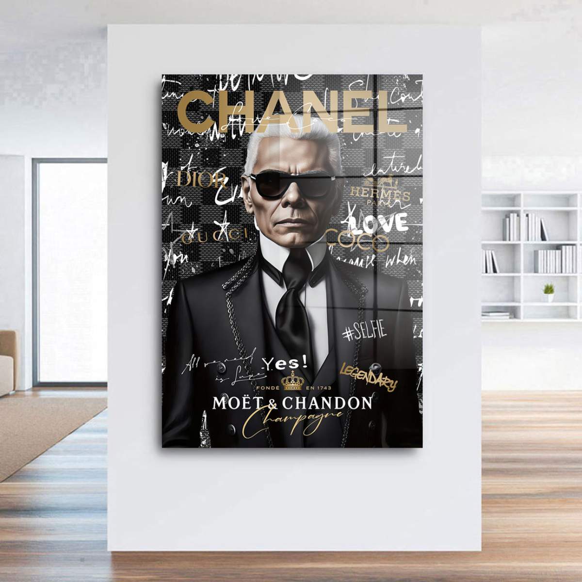 Blattgold Weltkarte von Kunstgestalten24