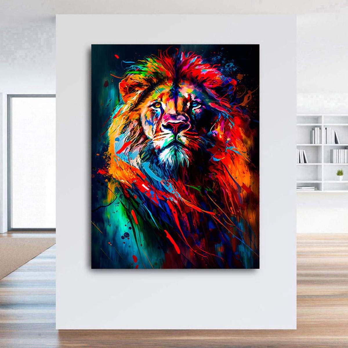 Wandbild Löwe Kunstgestalten24
