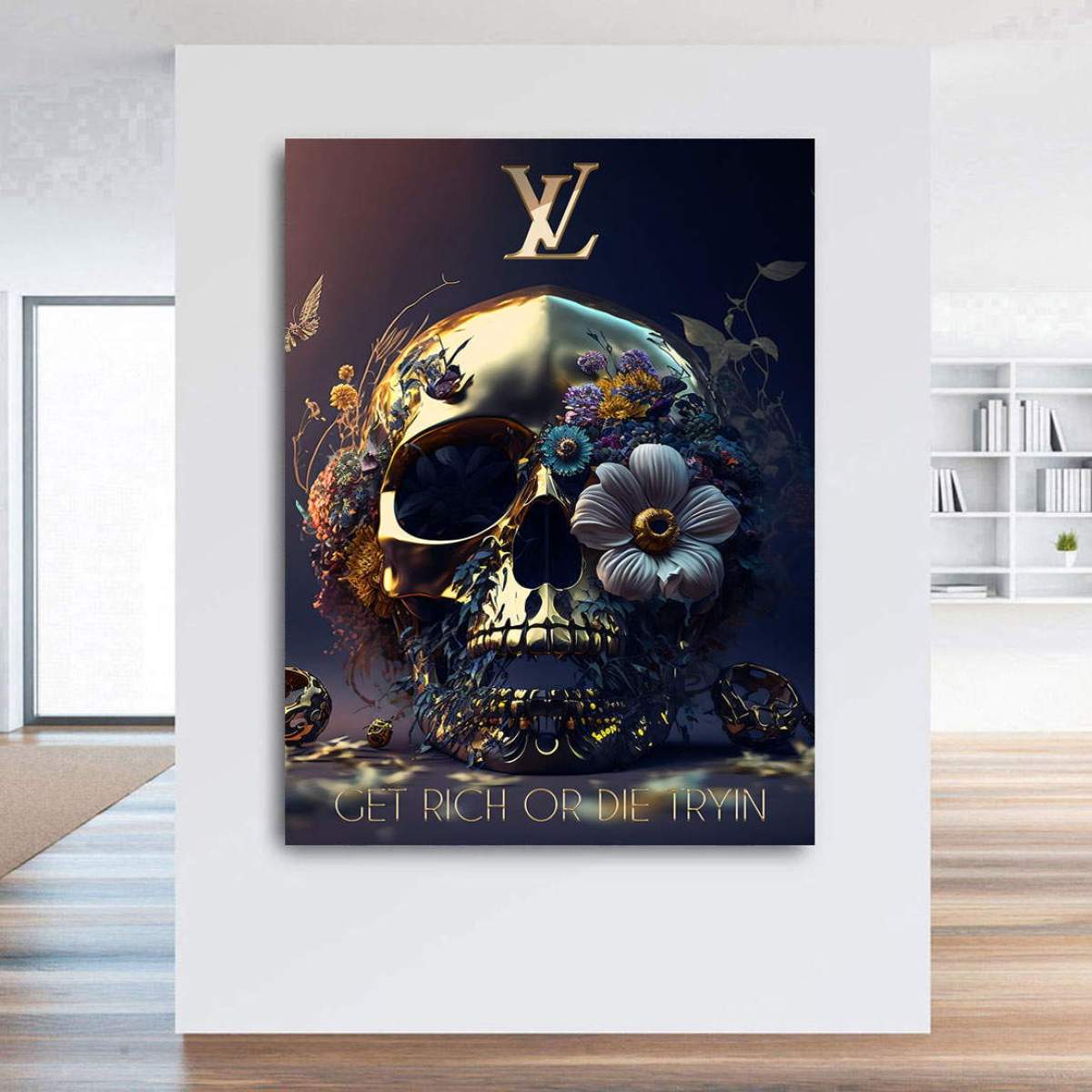 Get Rich Wandbild Kunstgestalten24