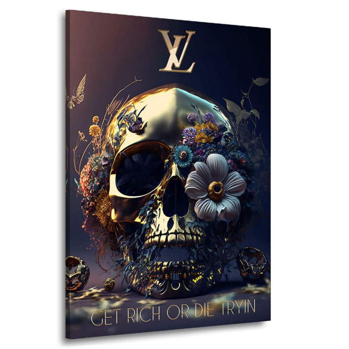 Get Rich Wandbild Kunstgestalten24