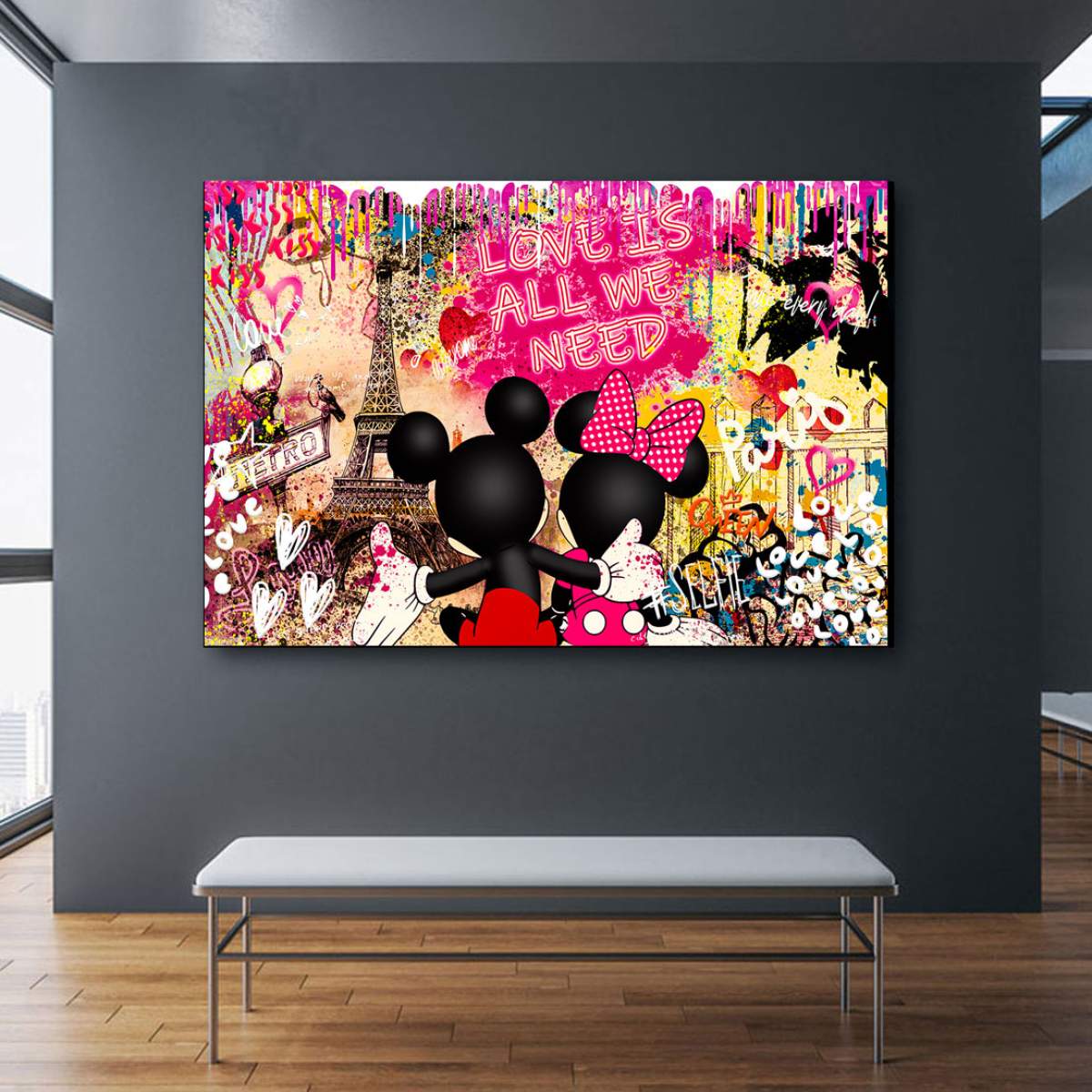 Comic Leinwandbild von Kunstgestalten24