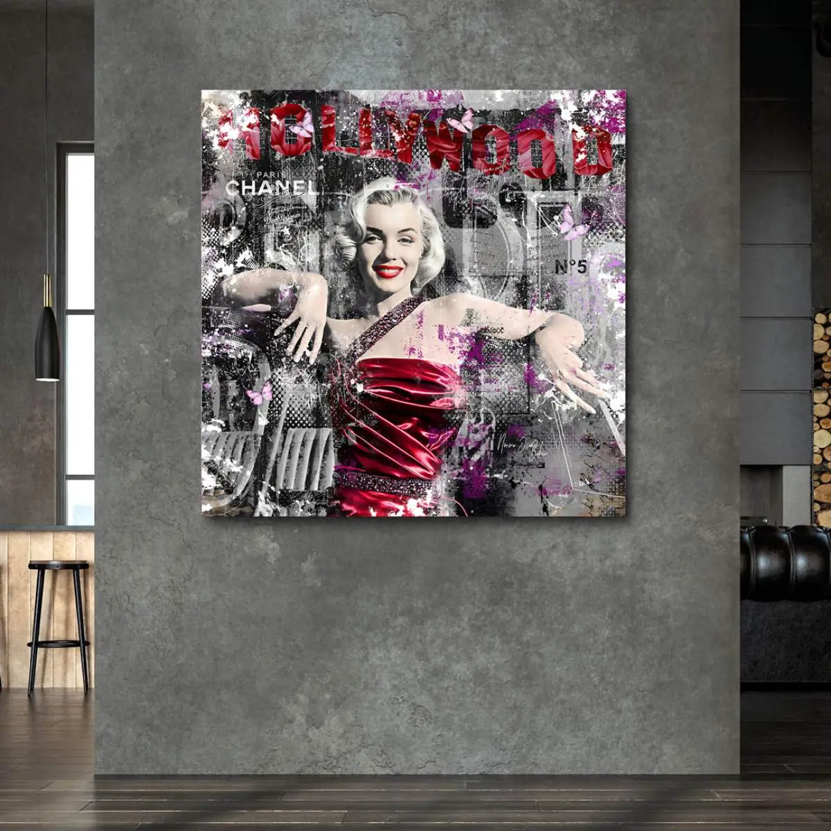 Wandbild Leinwandbild Marilyn Monroe Hollywood