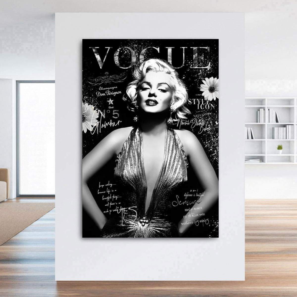 Marilyn-Monroe-Leinwandbild Kunstgestalten24.de