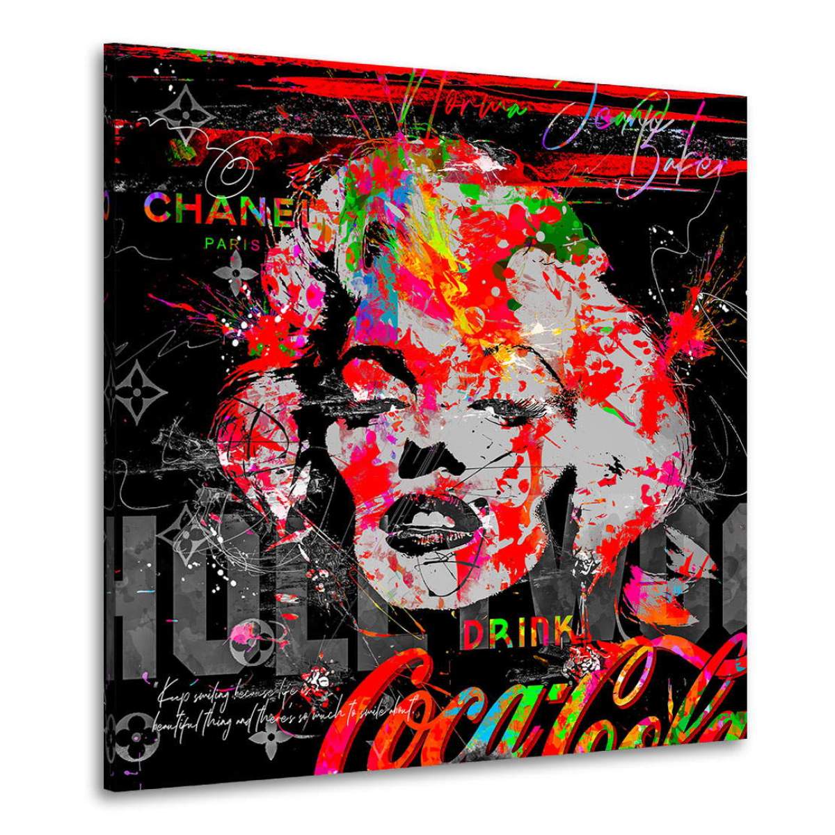 XXL Marilyn Monroe Arcylglas 5 mm 120x120cm Pop Art/Malerei/Bild/Gemälde/Loft 