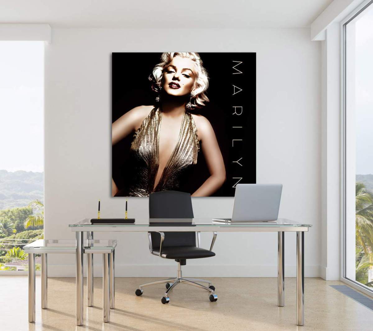 Marilyn Monroe Wandbild von Kunstgestalten24