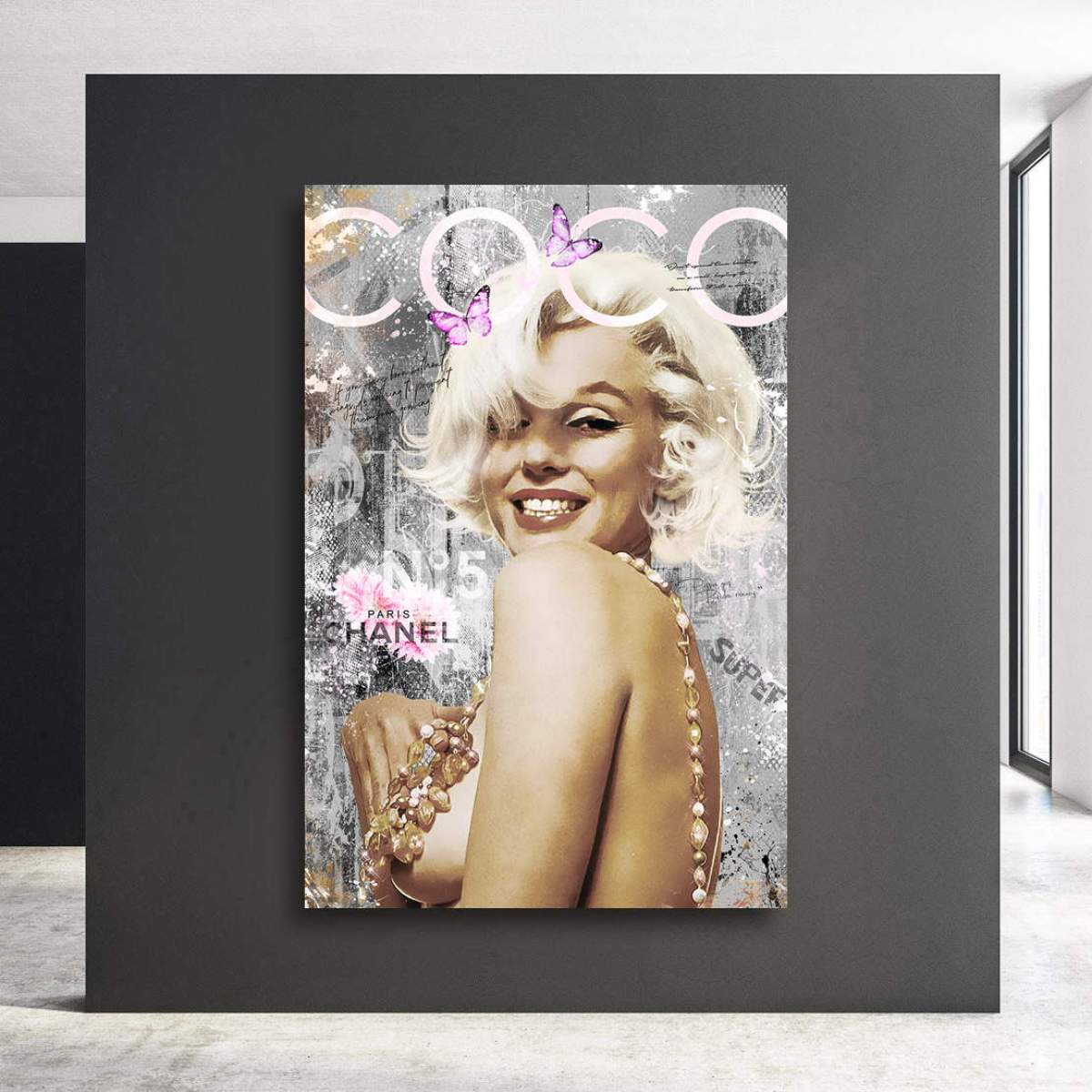 Wandbild Coco Marilyn Monroe