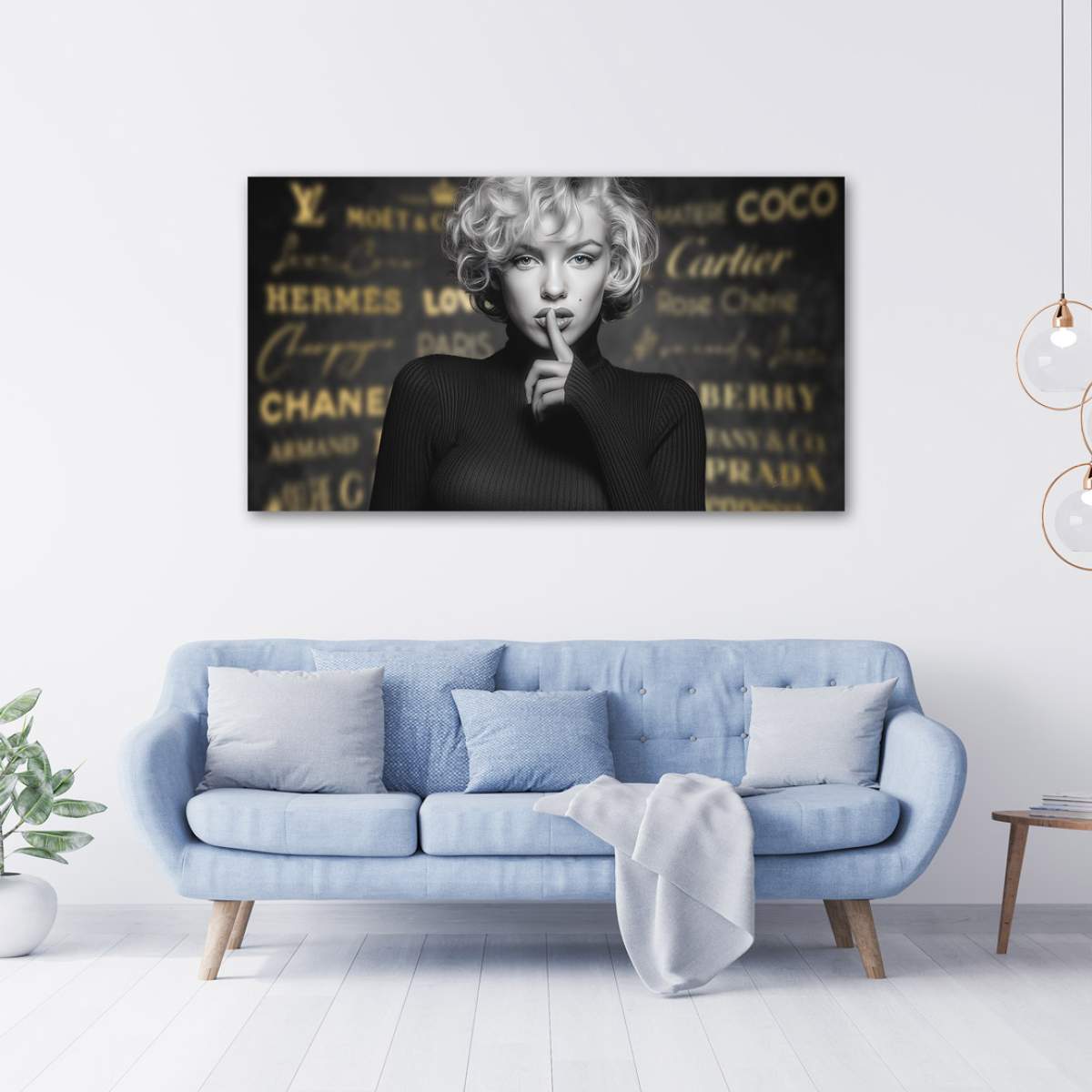 Marilyn Monroe Wandbild Kunstgestalten24