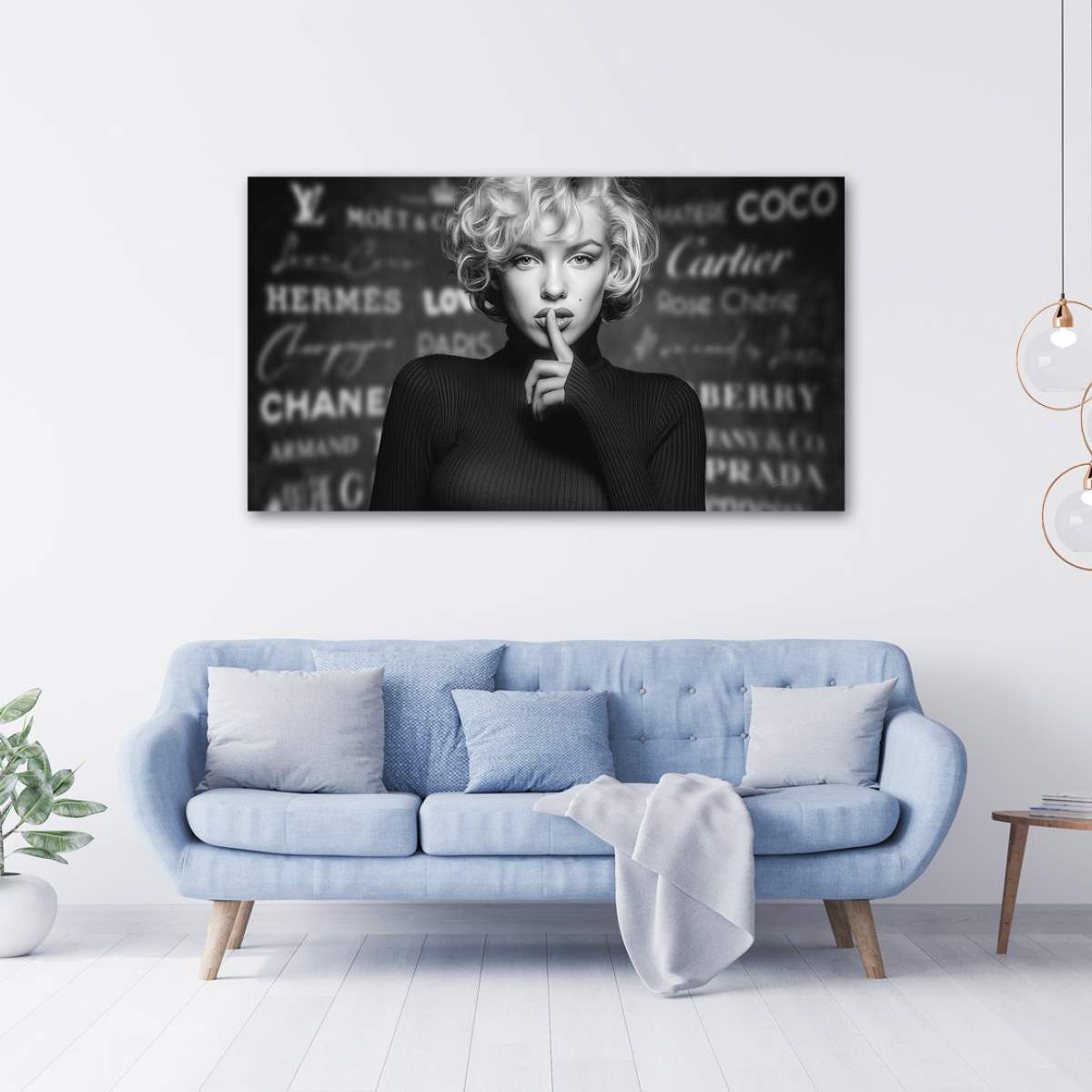 Marilyn Monroe Wandbild Kunstgestalten24