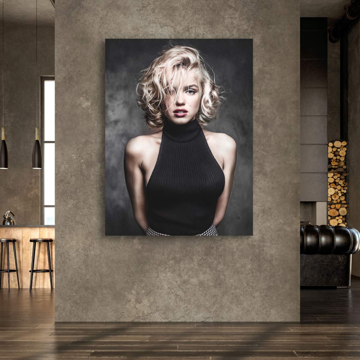Marilyn Monroe Wandbild Kunstgestalten24