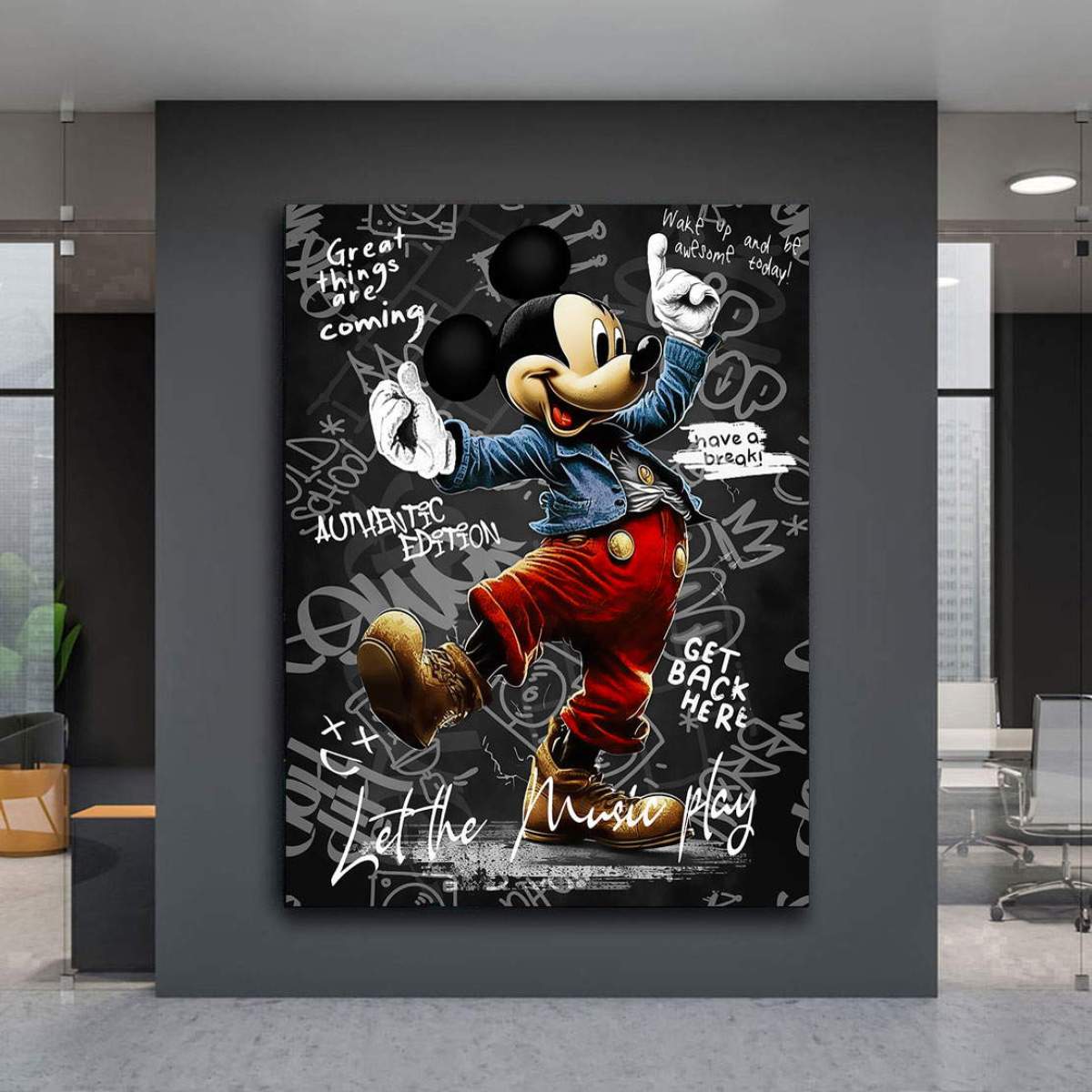 Wandbild Micky Kunstgestalten24