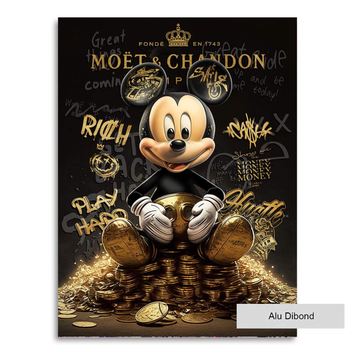 Motivations Lifestyle Leinwandbild Rich Micky