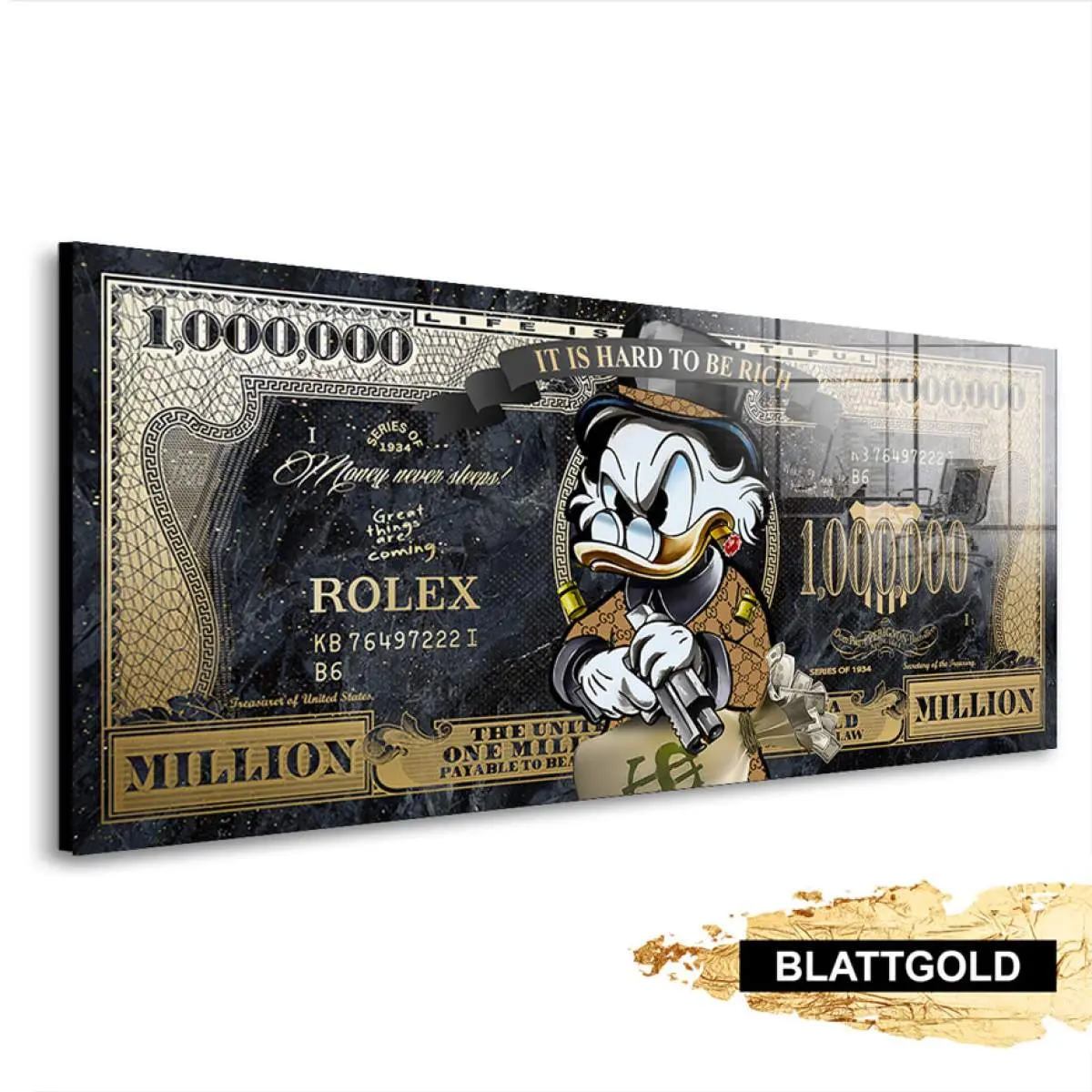 Blattgold Wandbild Kunstgestalten24