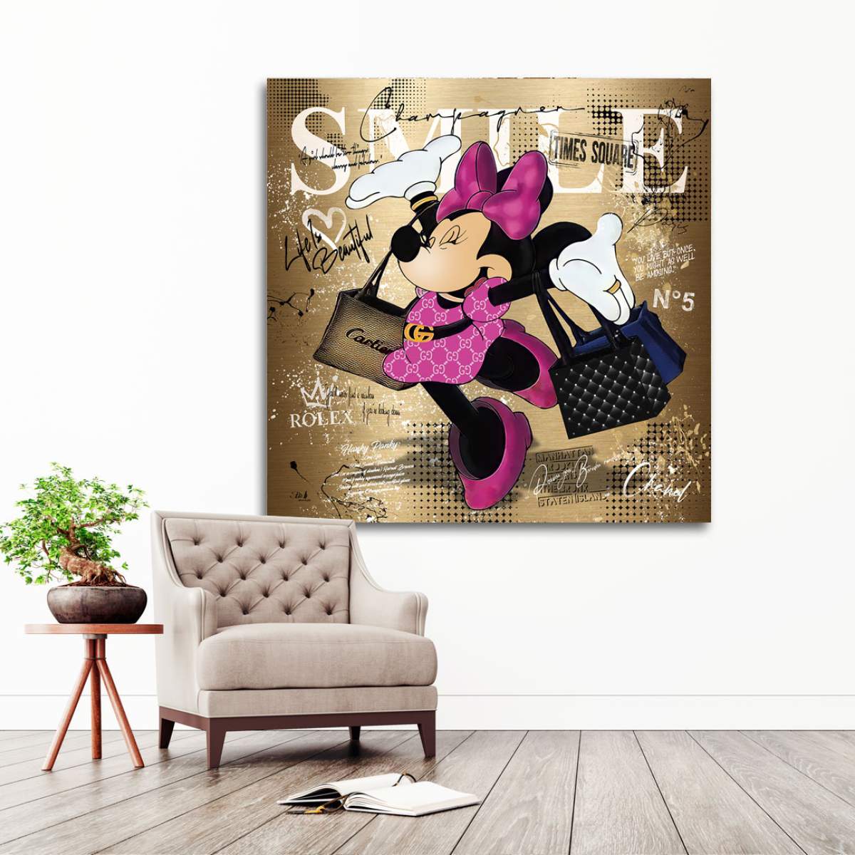 Minnie Wandbild von Kunstgestalten24