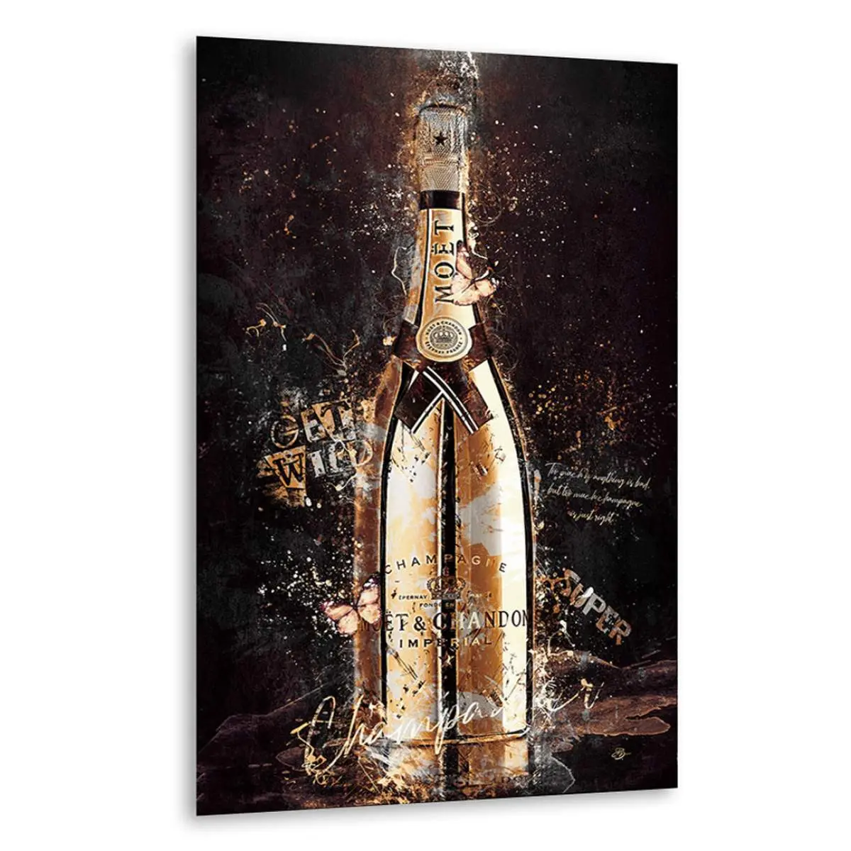 Champagner Wandbild Champagner Wandbild