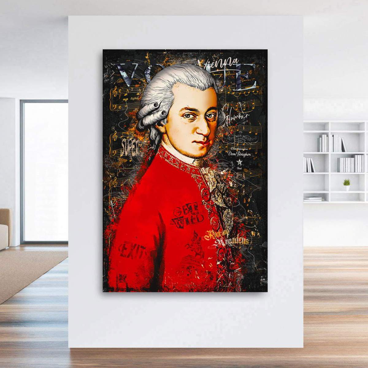 Mozart-Leinwandbild-Wandbild