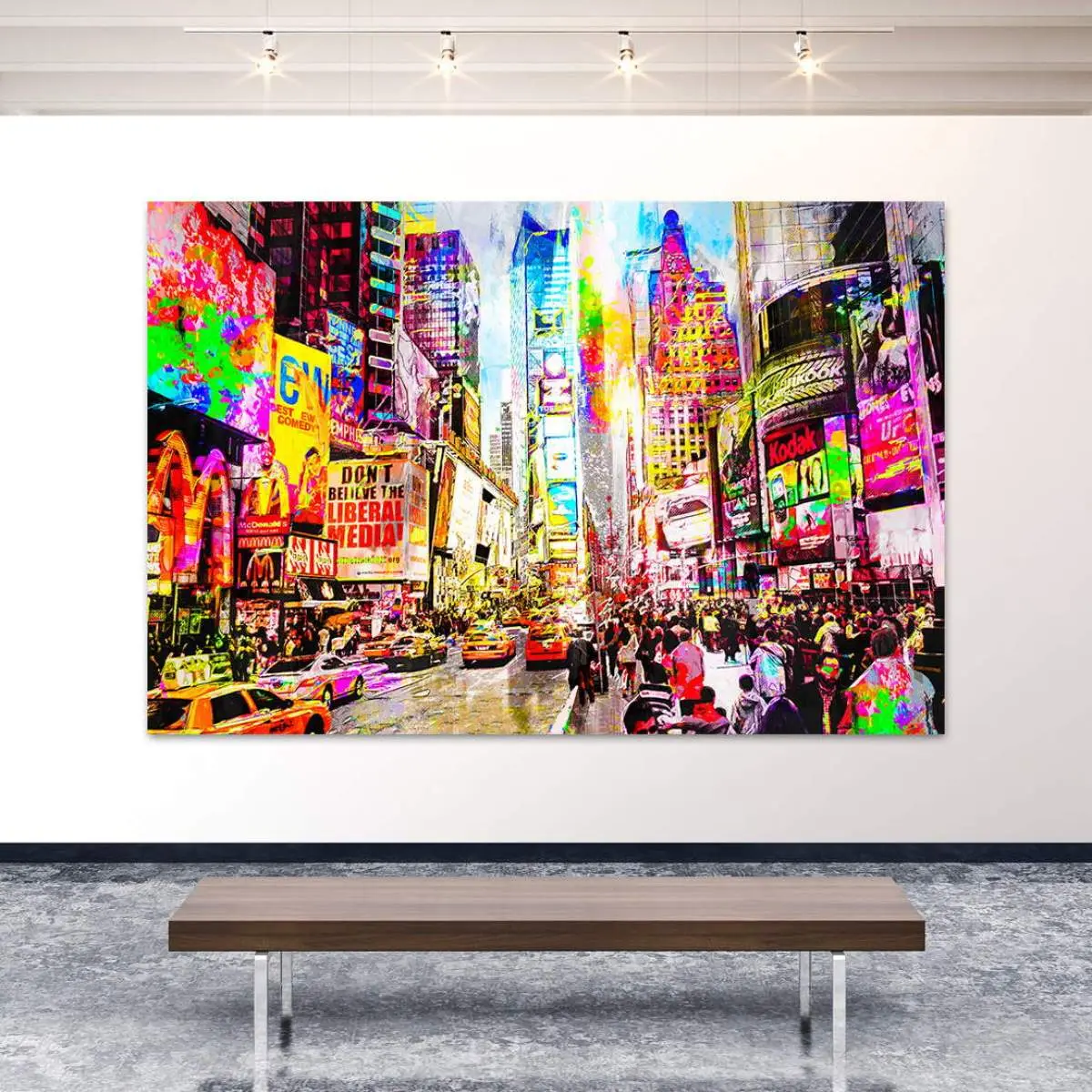Times Square Leinwandbild von Kunstgestalten24