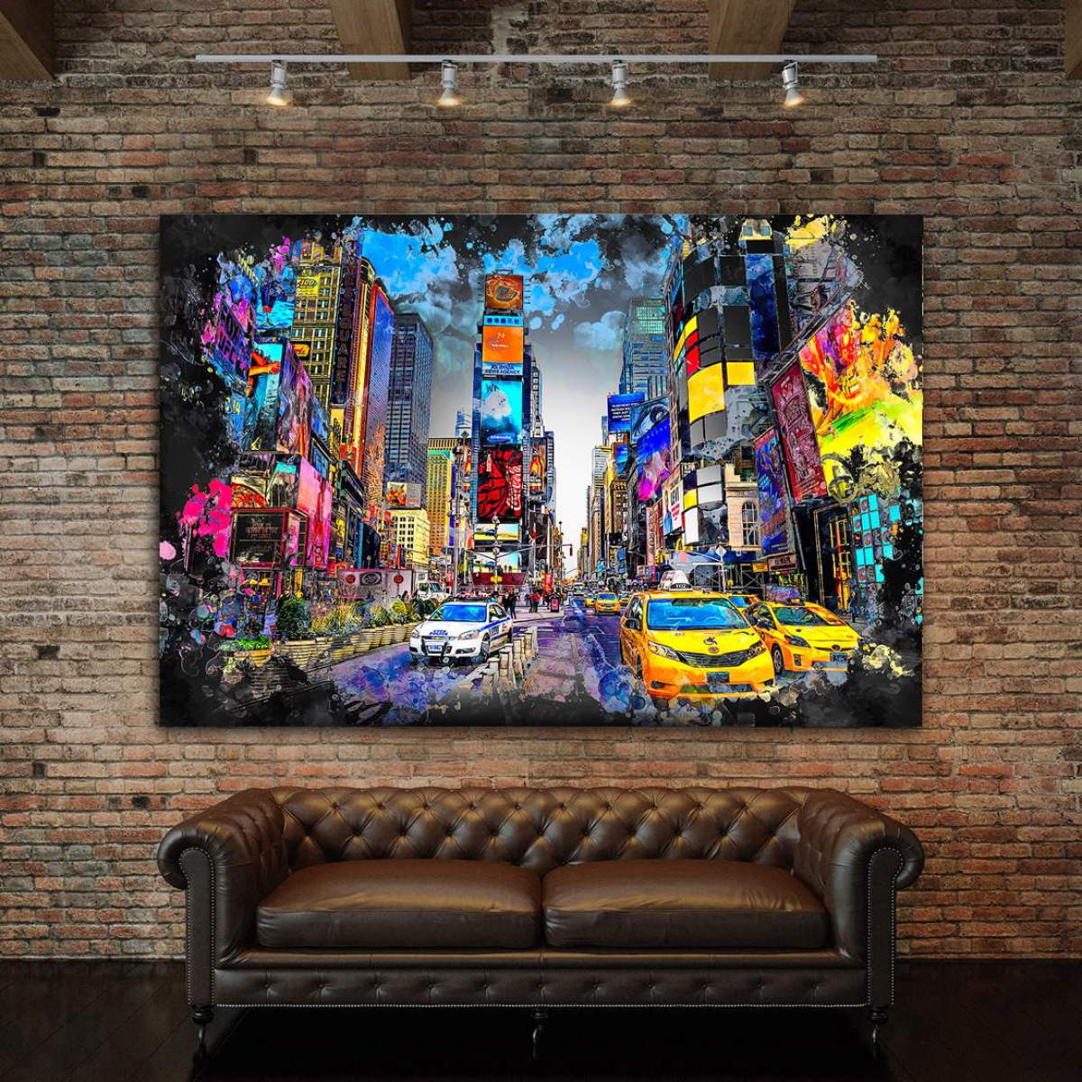 Wandbild-New-York-Times-Square von Ron Danell