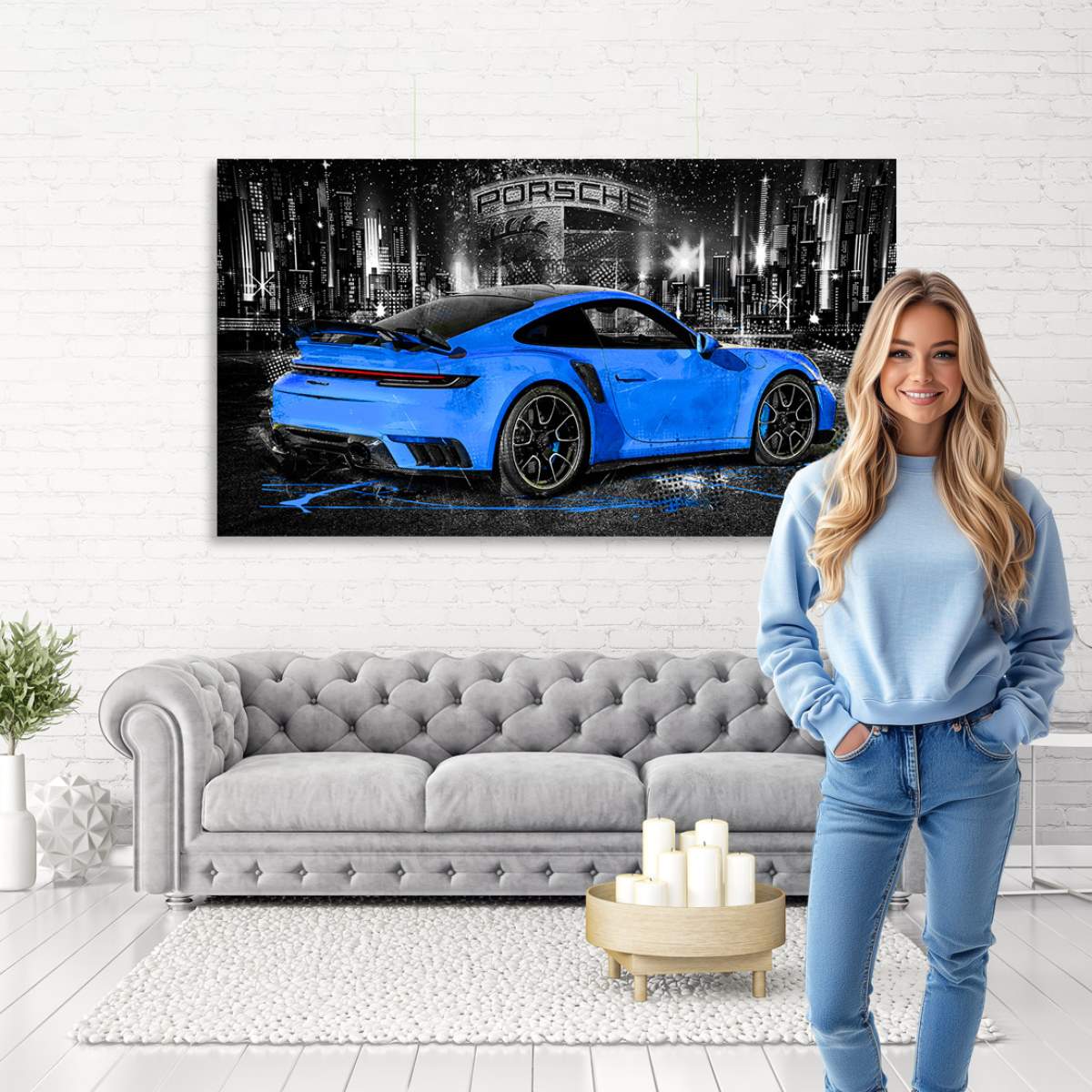 Wandbild Ferrari von Kunstgestalten24