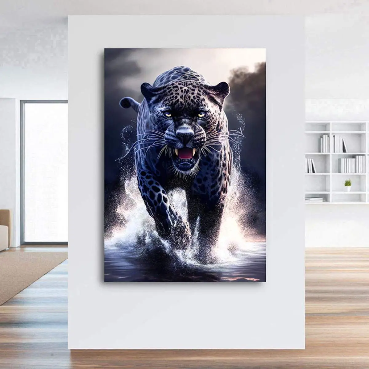 Leopard Leinwandbild von Kunstgestalten24