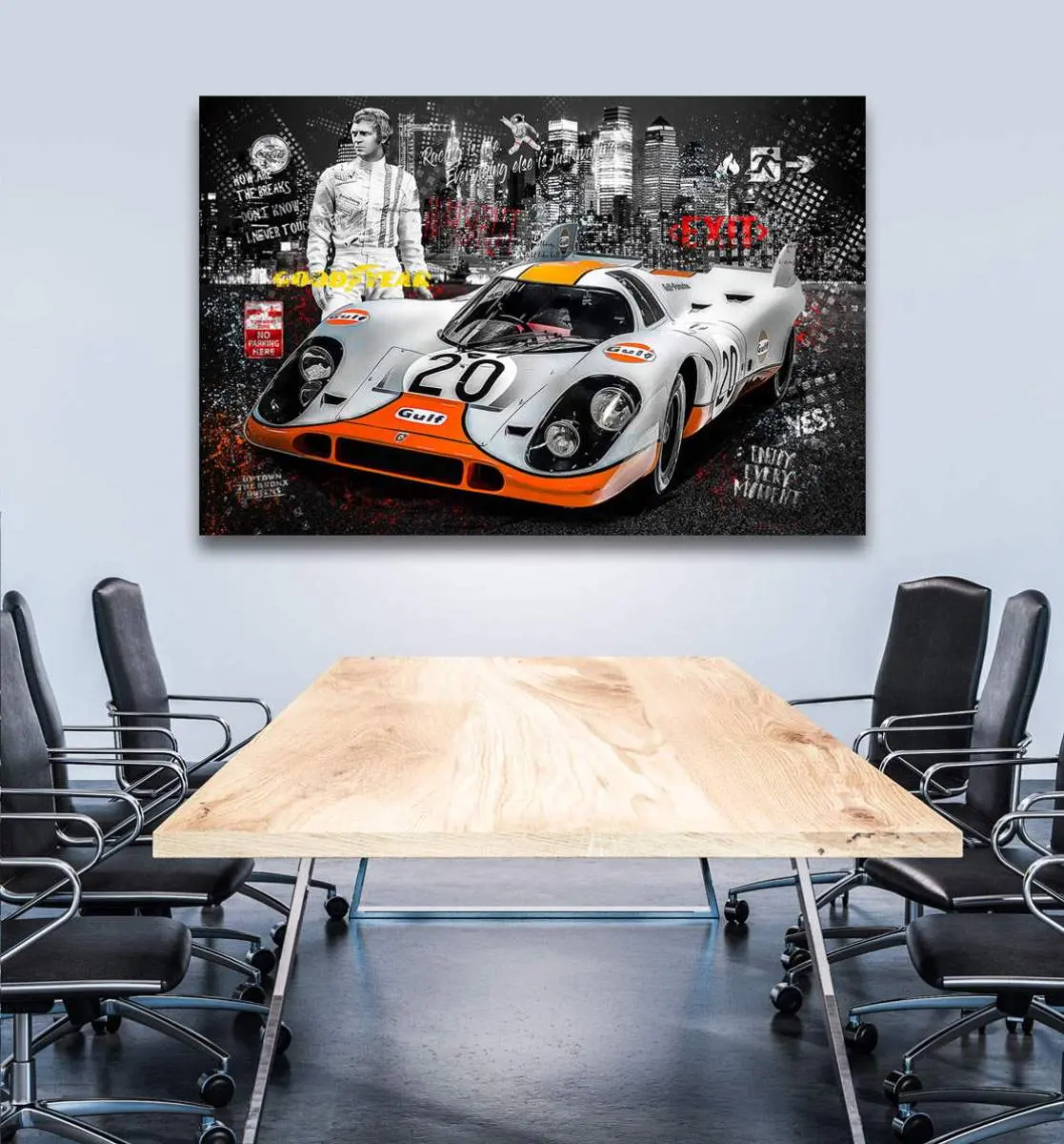 Steve McQueen Porsche Bild Kunstgestalten24