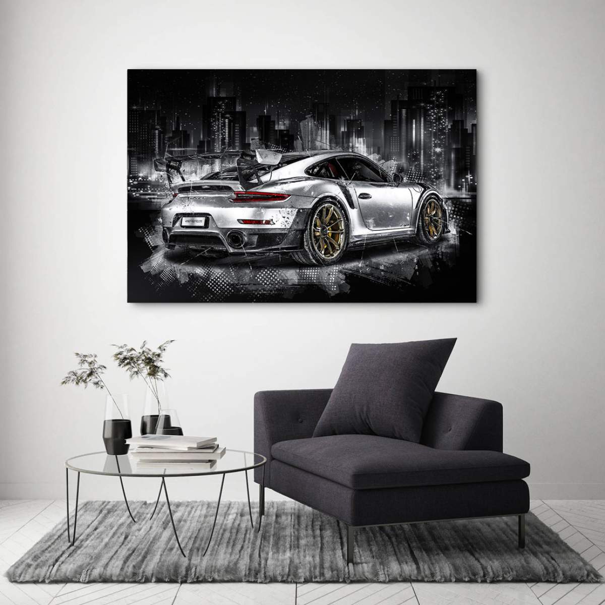 Porsche GT2 Leinwandbild