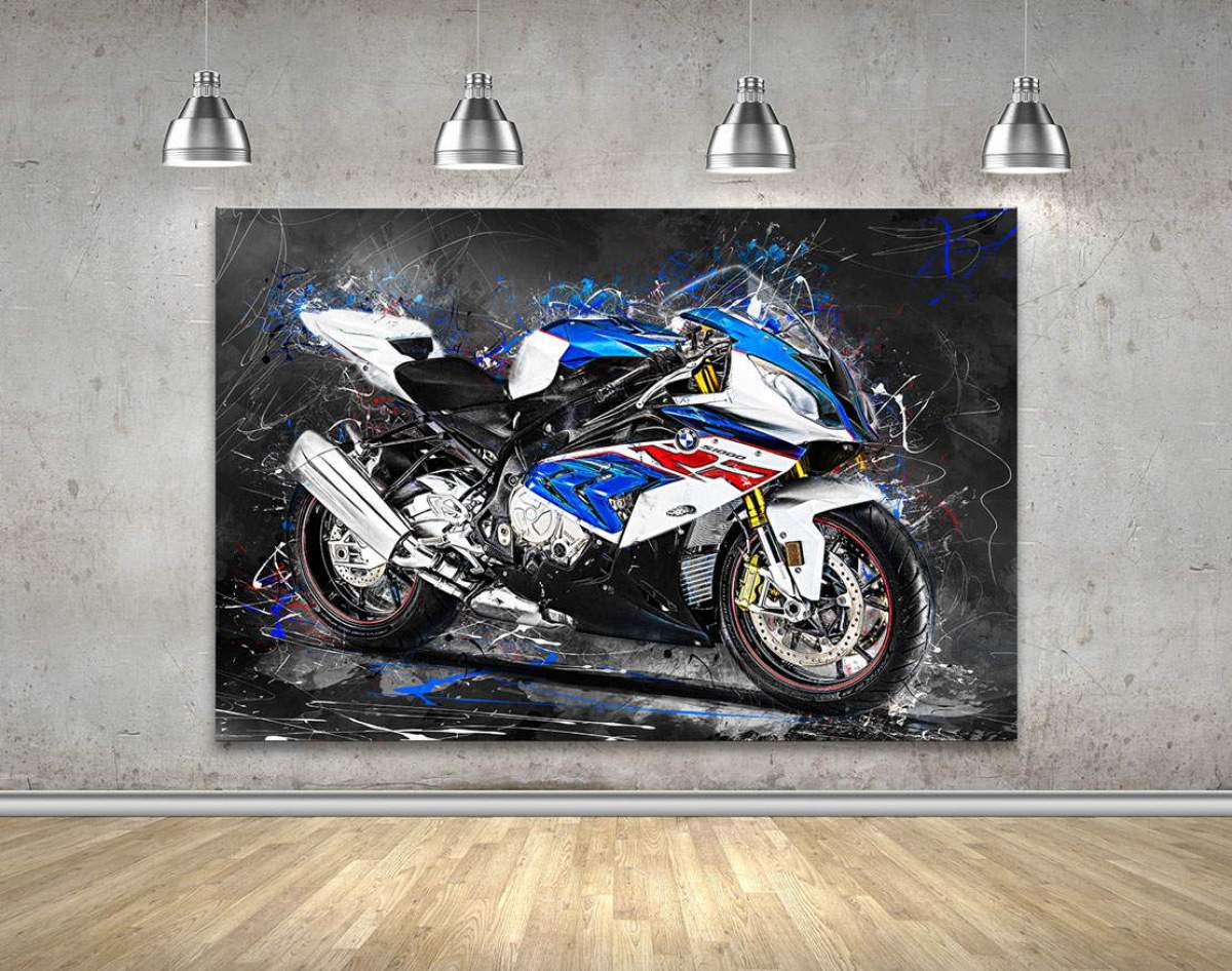 Wandbild Leinwandbild BMW S1000RR Motorradbild