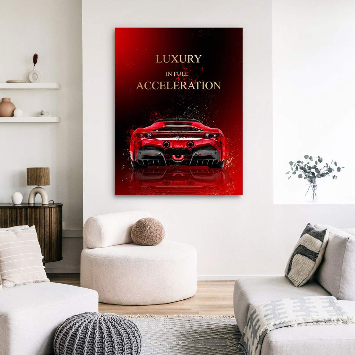Ferrari Auto Wandbild Kunstgestalten24