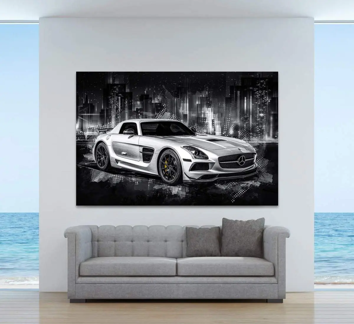 Mercedes SLS Wandbild