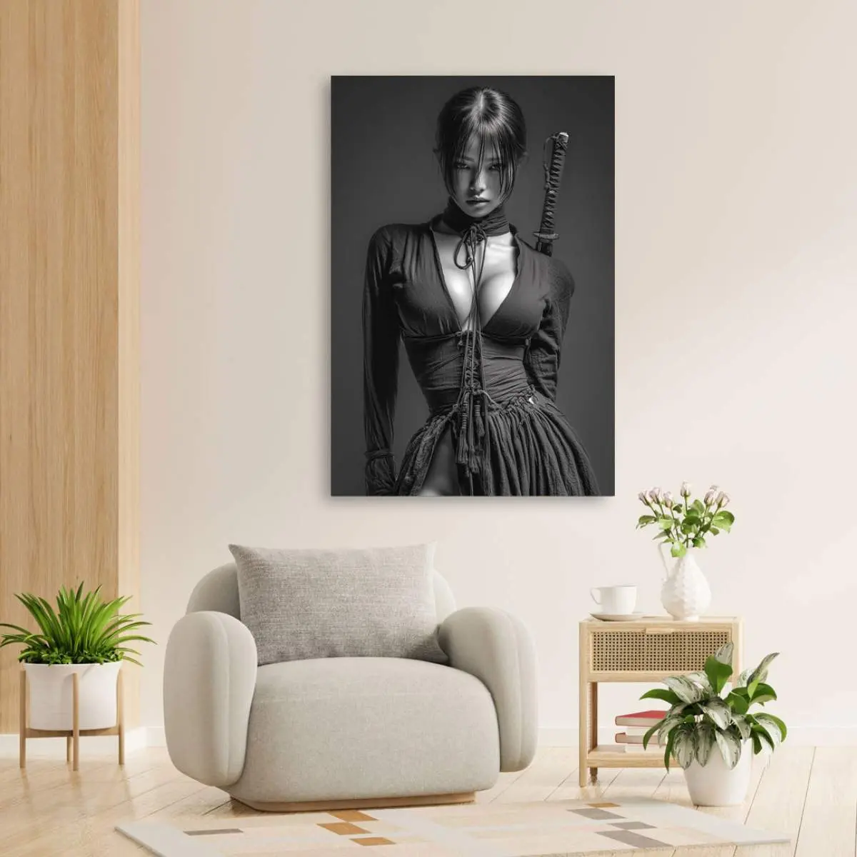 Samurai Wandbild Kunstgestalten24