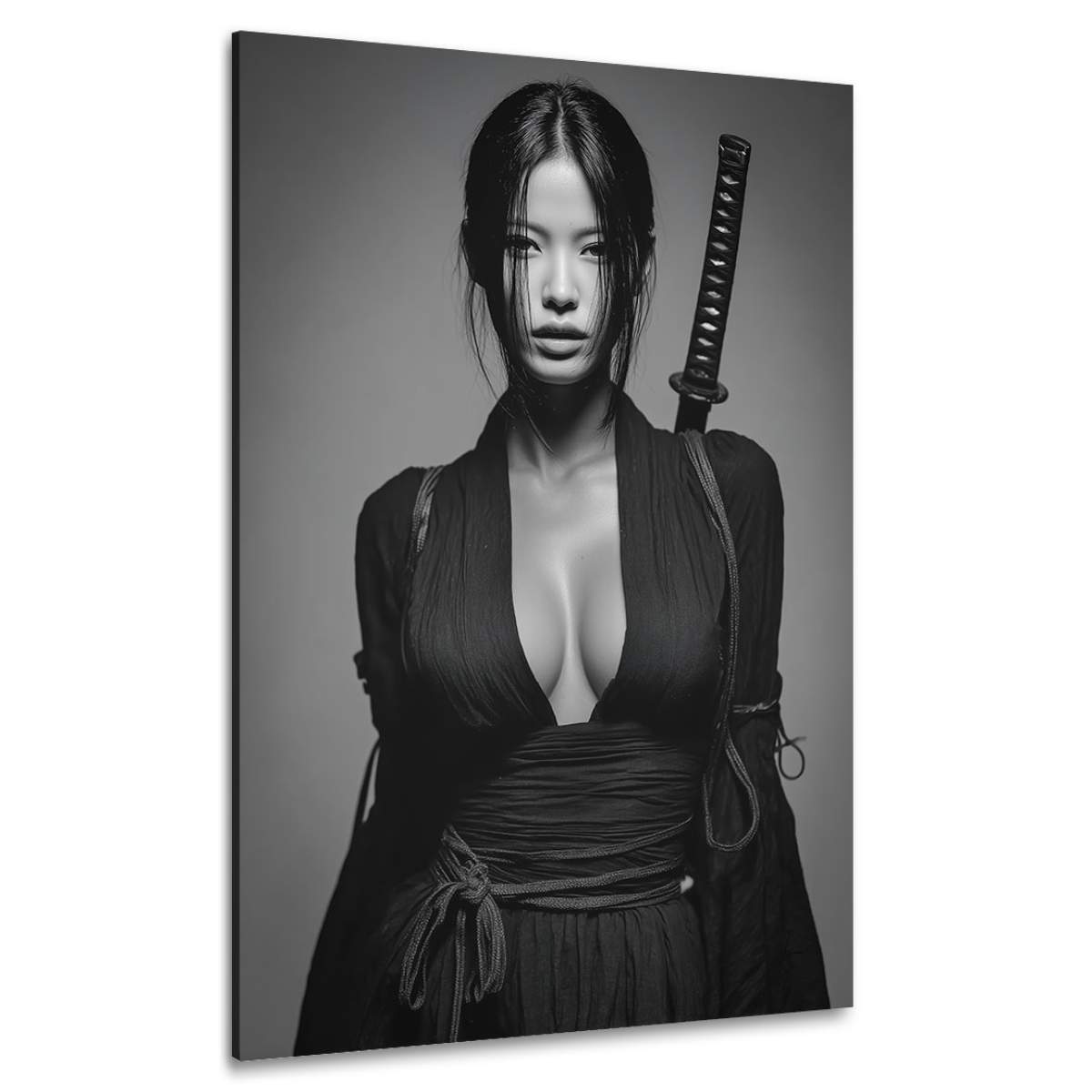 Samurai Wandbild Kunstgestalten24 Samurai Wandbild Kunstgestalten24