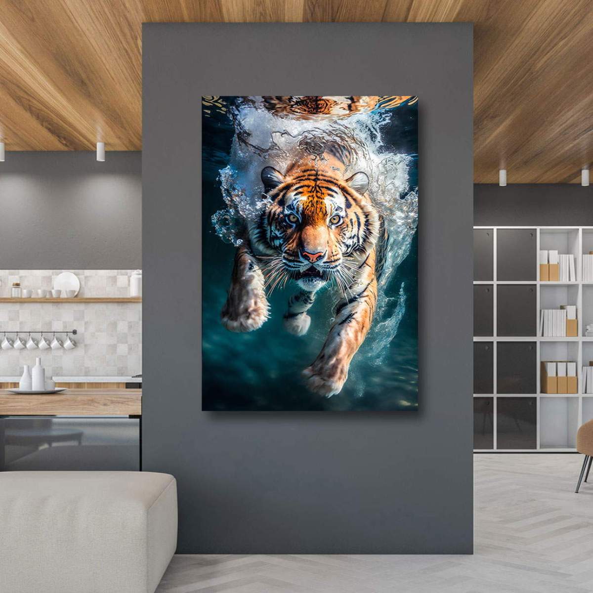 Tier Leinwandbild von Kunstgestalten24
