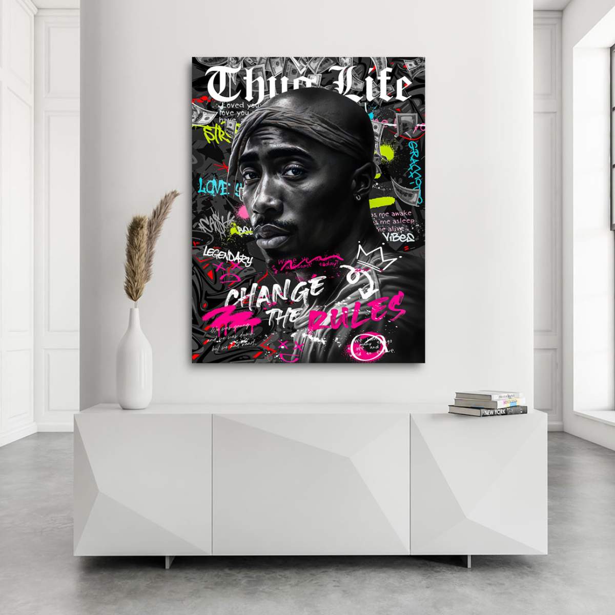 Tupac Wandbild Kunstgestalten24