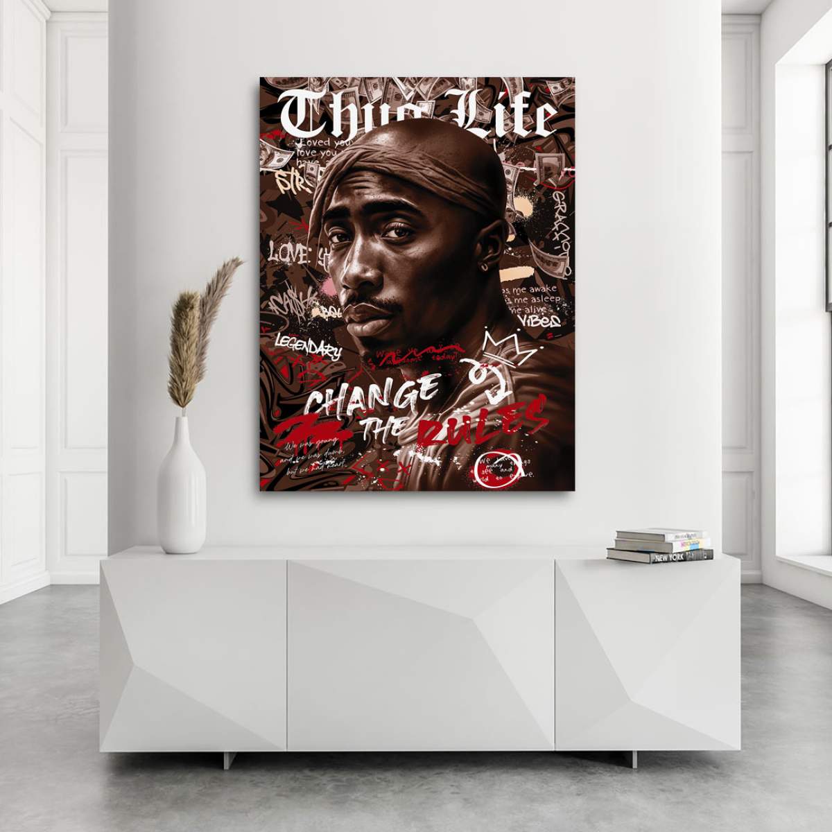 Tupac Wandbild Kunstgestalten24