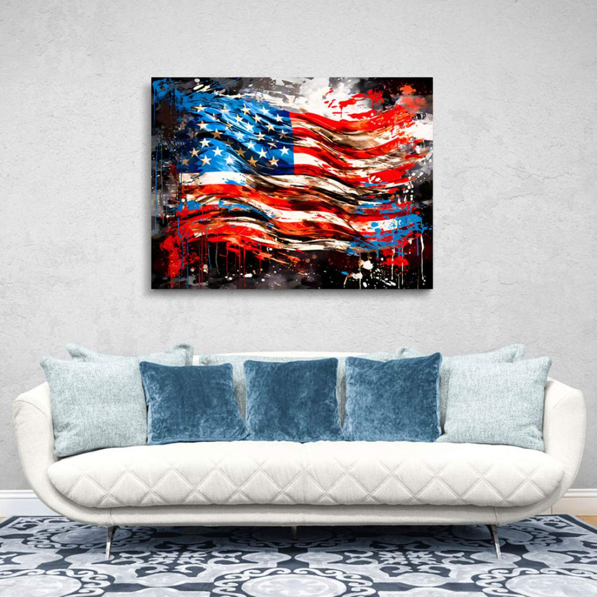 USA Wandbild Kunstgestalten24