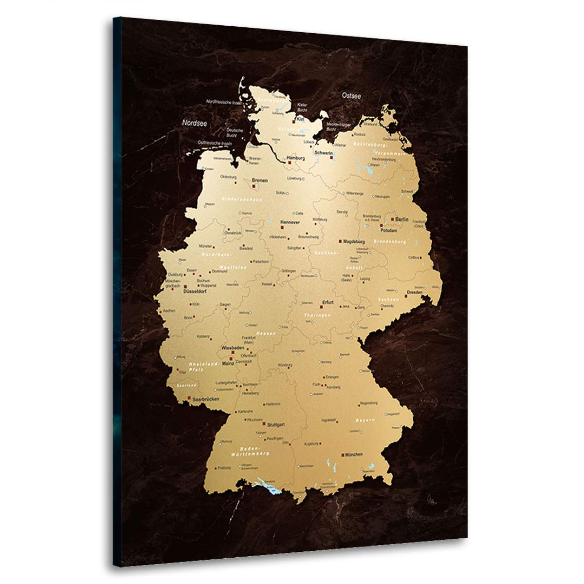 Deutschland Karte Bild Kunstgestalten24