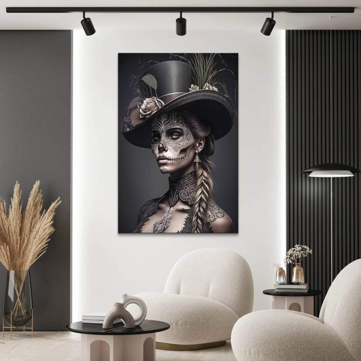 La Catrina Wandbild von Kunstgestalten24