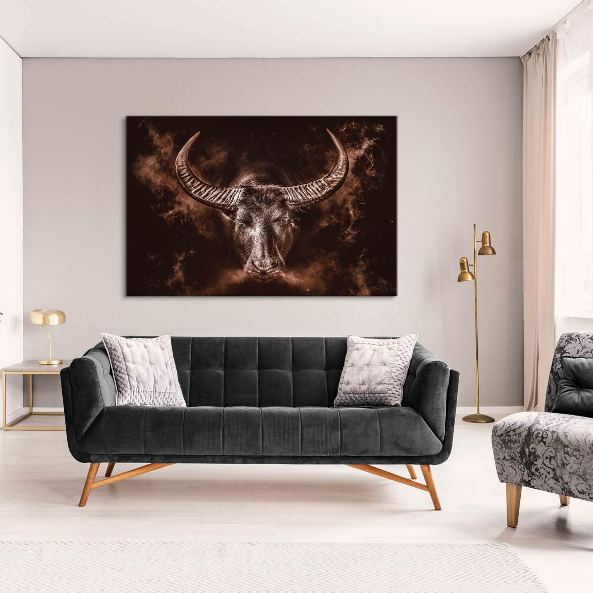 Poster-Stier-Kunstdruck