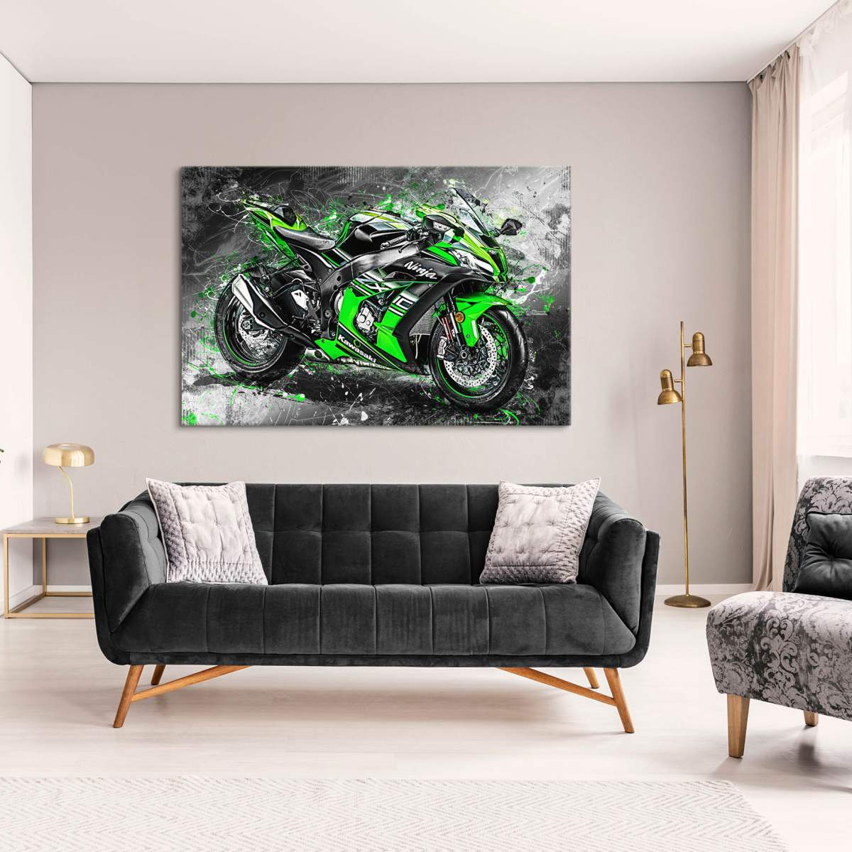 Kawasaki ZX10 Wandbild
