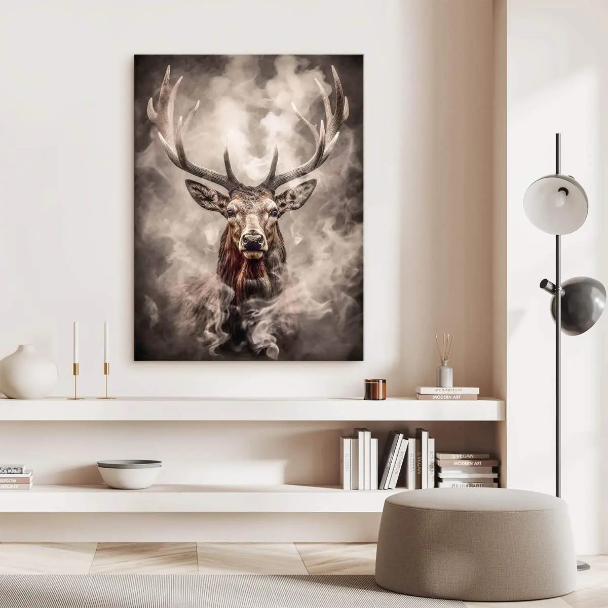 Hirsch Wandbild Kunstgestalten24