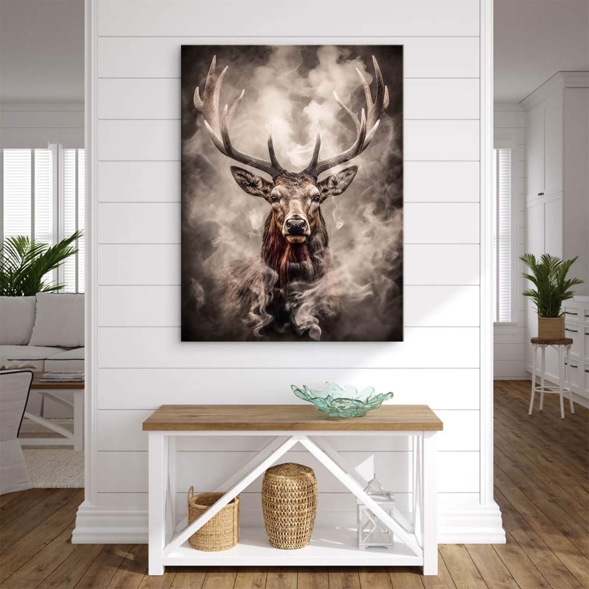 Hirsch Wandbild Kunstgestalten24