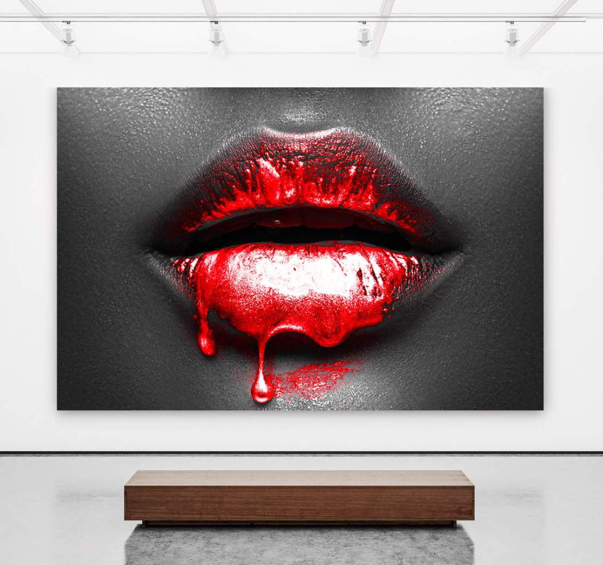 rote-Lippen-Poster
