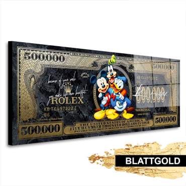Blattgold Wandbild von Kunstgestalten24
