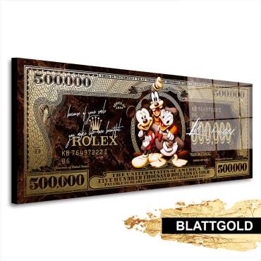 Blattgold Wandbild von Kunstgestalten24