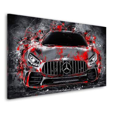 mercedes amg gt auf aludibond von roland menzel