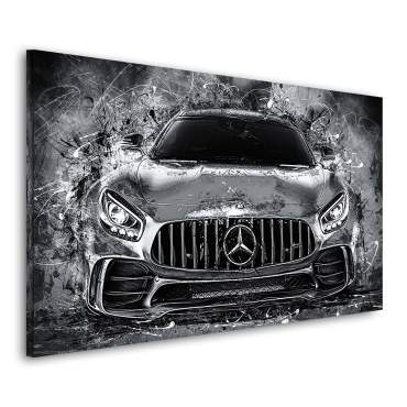 mercedes amg gt als leinwandbild von roland menzel