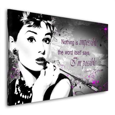 Audrey-Hepburn-Leinwandbild
