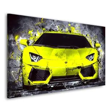Lamborghini auf Leinwand von Roland Menzel | Kunstgestalten24